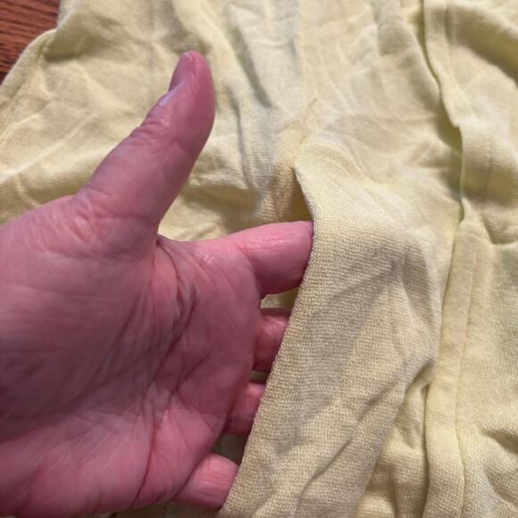 AMS Pure Flowy Open Cardigan Lemon Women's Size L Boho, Peasant NWT - Picture 13 of 15